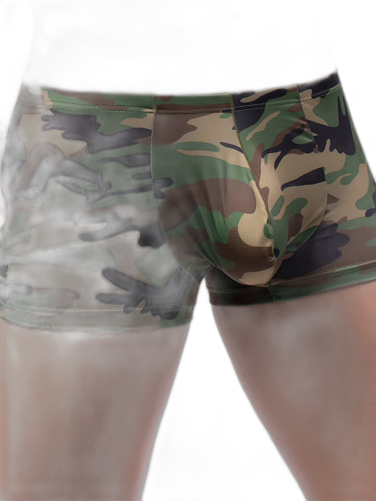 4-pack Men's Low-rise U-pouch Camouflage Boxer Briefs