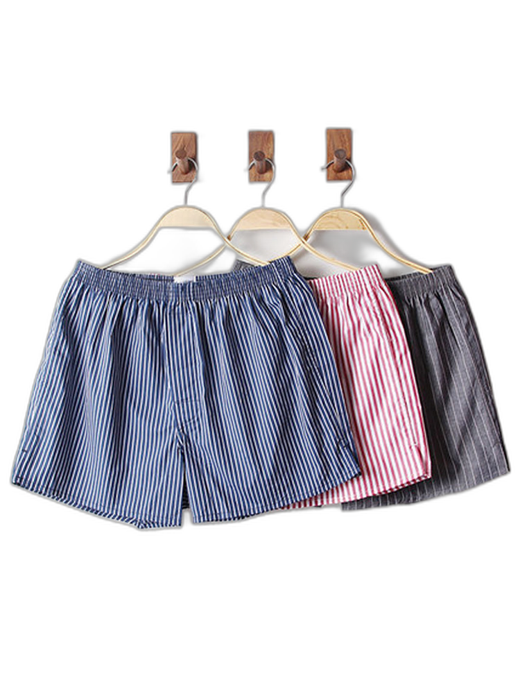 3 Pack Men's Cotton Loose Boxers
