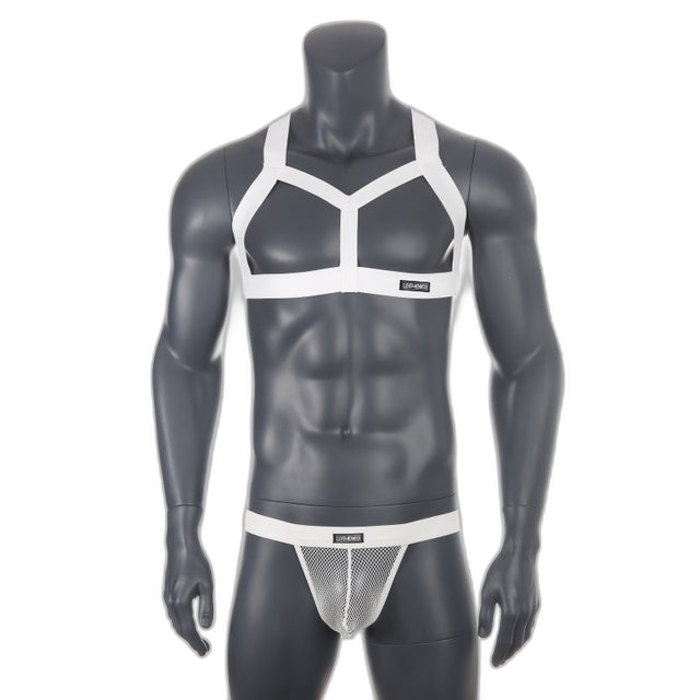 Chest Harness + Mesh Jockstrap Erotic Clubwear