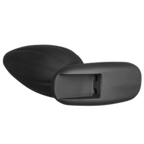 ElectraStim Electro Silicone Noir Rocker Butt Plug - Medium