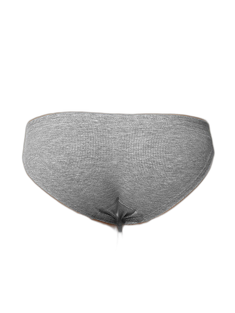 2 Pack Men's Premium Comfortable Fabric Low-Rise U-Shaped Button Fly Briefs