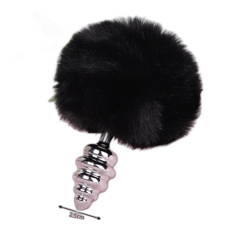 Lola - Bunny Tail Butt Plug - Metal Butt Plug - Anal Sex Toy