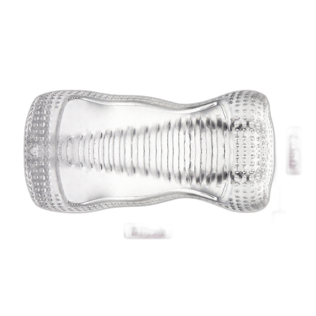 Ribbed Transparent Masturbator