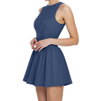 Stand-up Collar Dress For Outdoor Runninganti-exposure Design