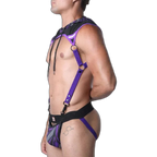 Cell Block 13 Kennel Club Lightning Hoodie Harness | Purple