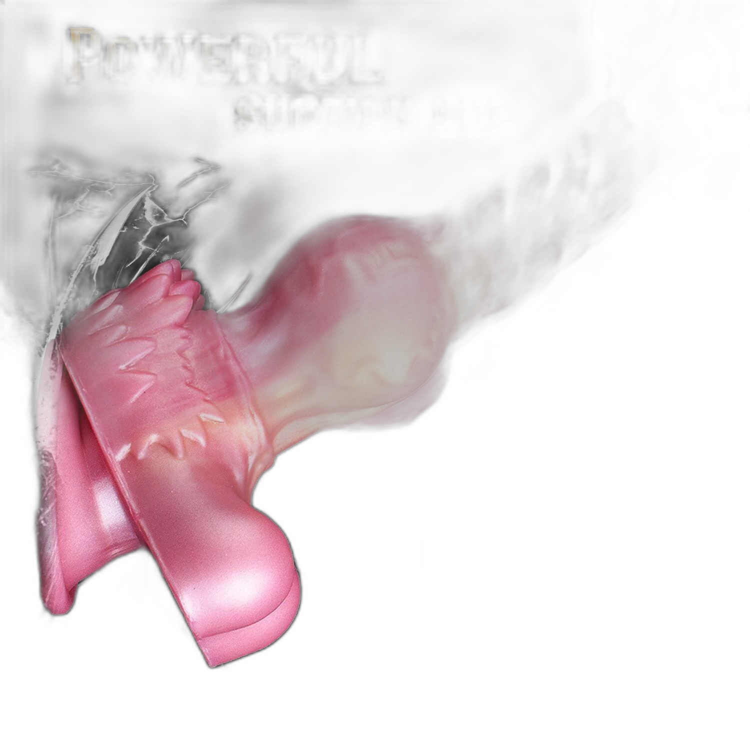 Crimson Dragon - 8.2 Inch Vibration & Thrusting  Dragon Dildo - Knot Dildo