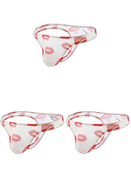 3 Pack Sexy Print Low-rise Thongs for Men