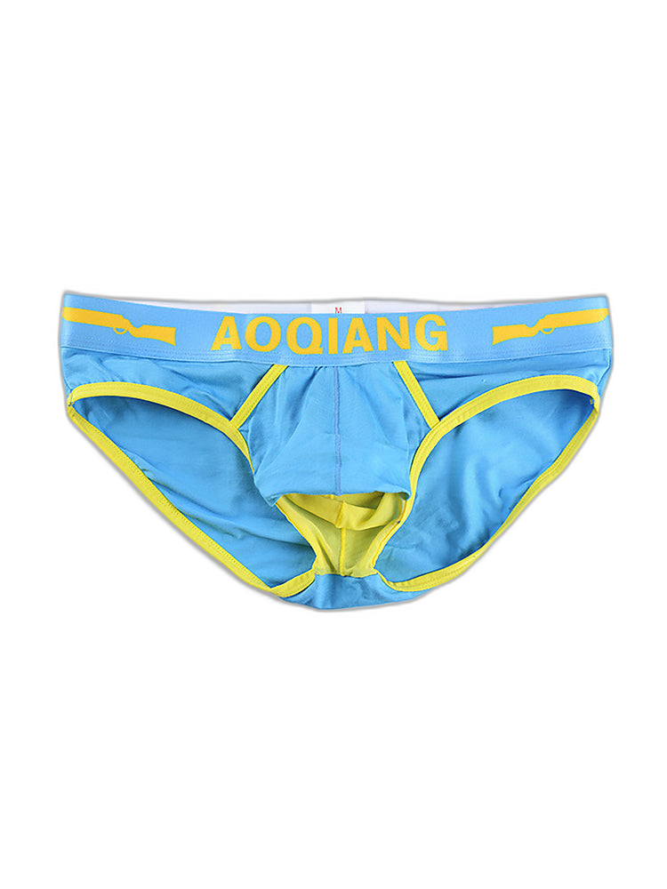 Men's Breathable Cotton Pouch Briefs with Fly
