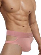 Men’s Ribbed Cutout Stretch Cotton Briefs