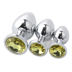 Jeweled Metal Butt Plug Set