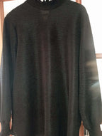 WOMEN'S BLACK XXL CASUAL SMART TOP