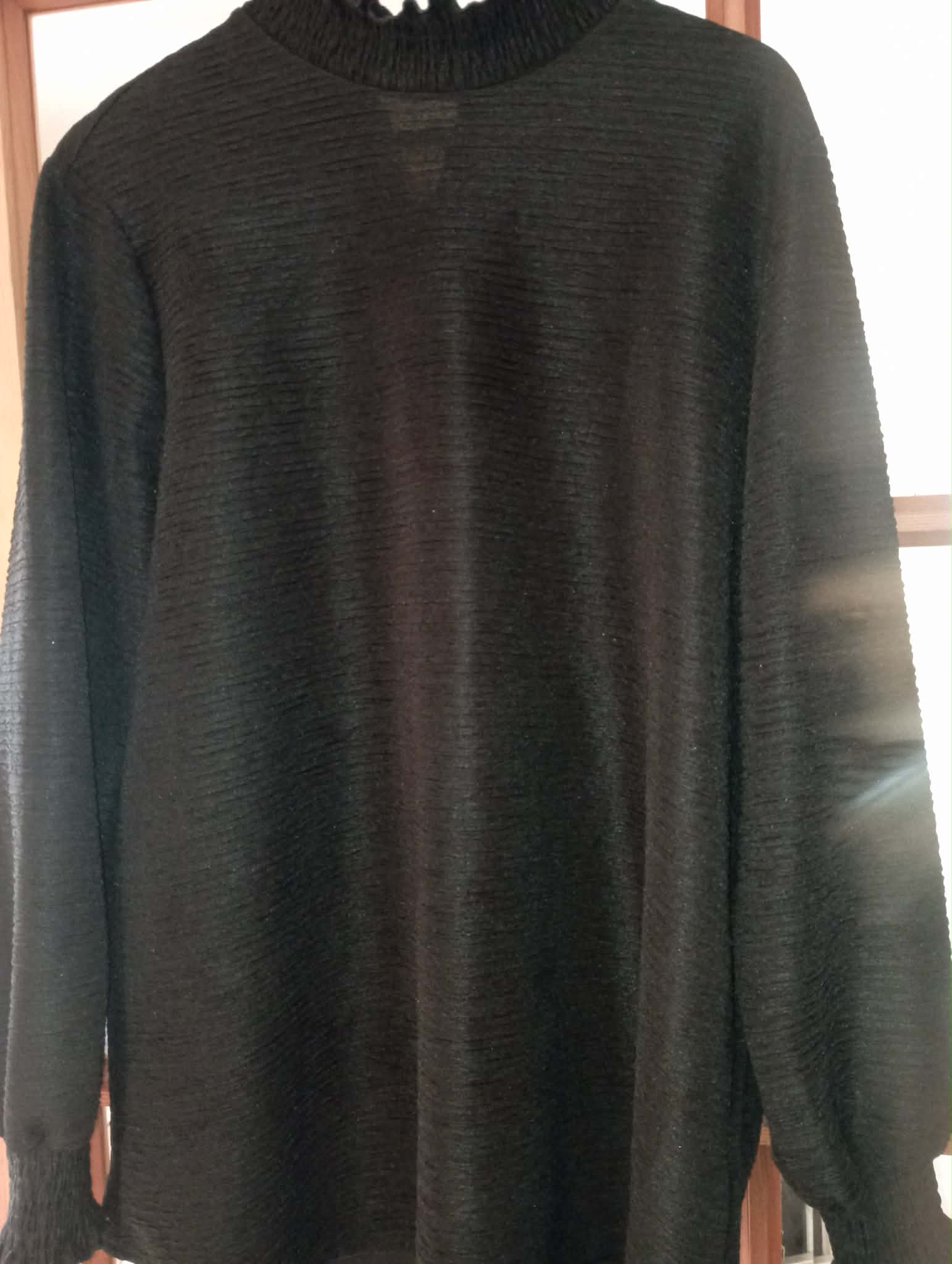 WOMEN'S BLACK XXL CASUAL SMART TOP