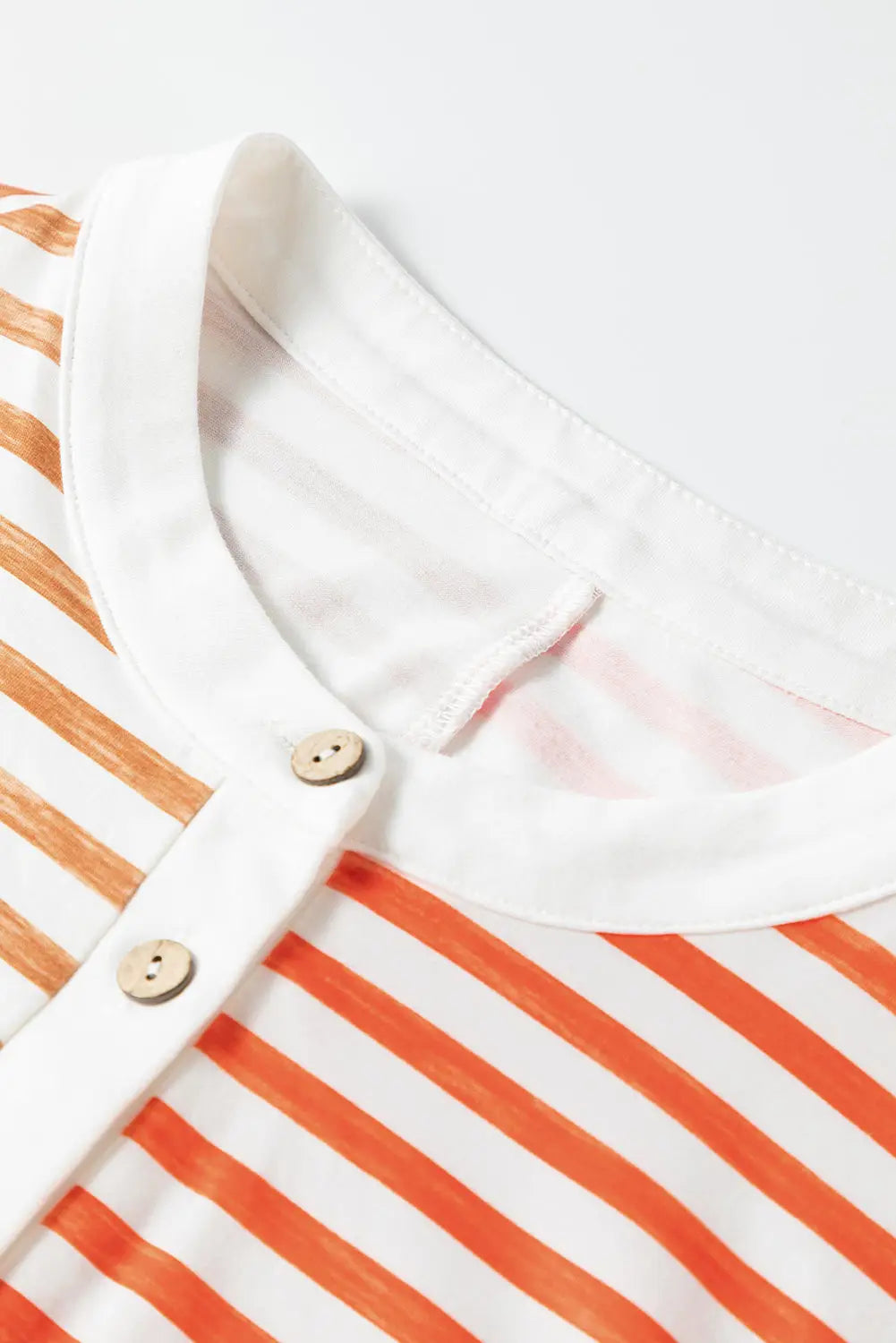 Orange Stripe Oversized Sleeveless Wide Leg Jumpsuit Buttoned Front