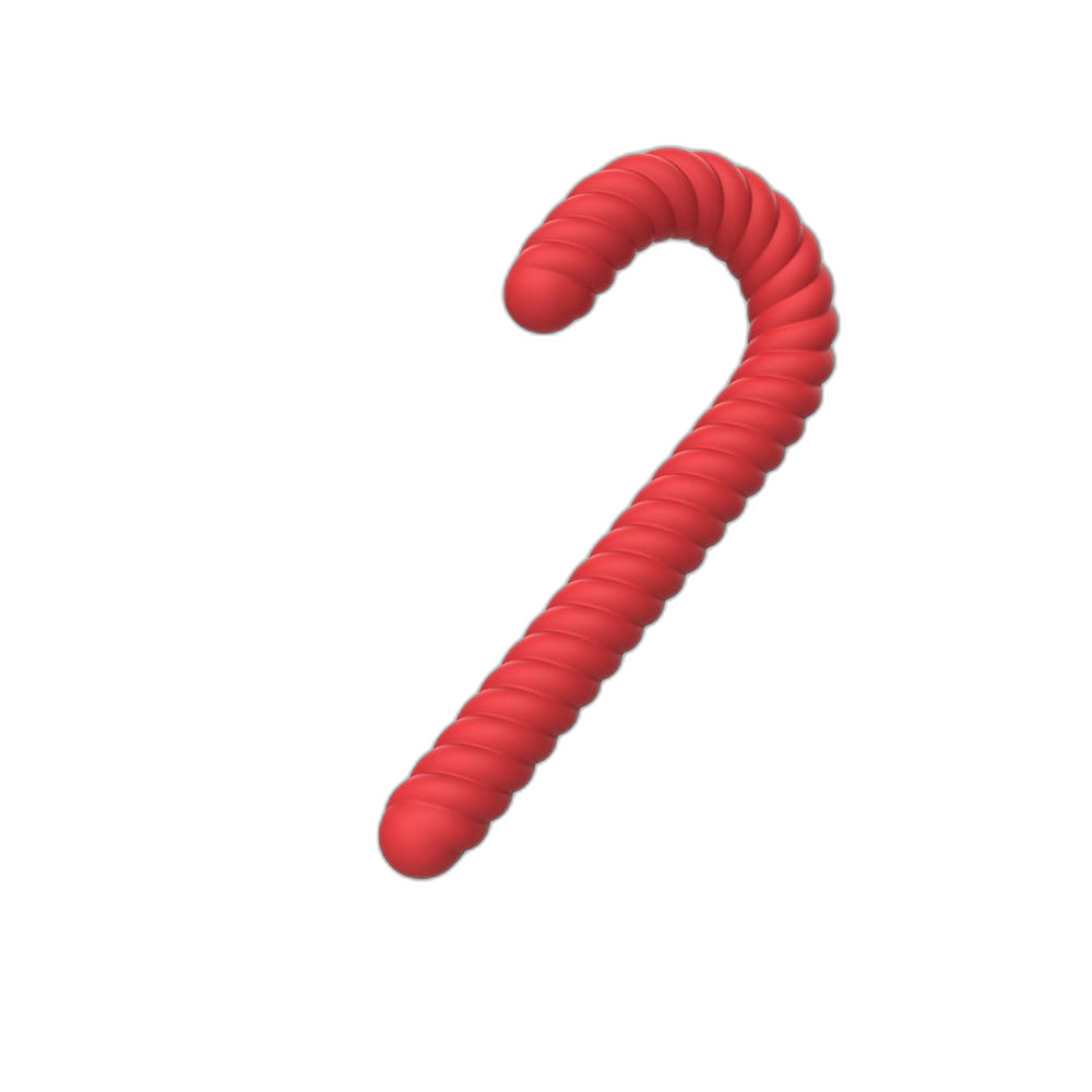 CandyHook – Silicone Butt Hook Plug - Spiral Cane Anal Plug