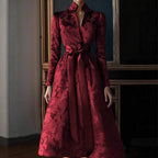 Elegant Spring And Autumn Long Sleeve Satin Party Dress