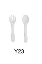 Baby Feeding Set - Silicone Spoon & Fork, Food-Grade BPA-Free