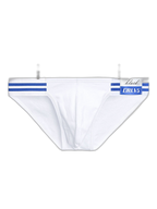 2-pack Men's High-cut Cotton Navy Striped Stretch Briefs