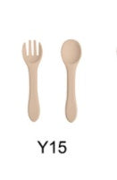 Baby Feeding Set - Silicone Spoon & Fork, Food-Grade BPA-Free