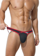 4 Pack Men's Low-Rise Sexy Narrow-Band Cooling U-Convex Breathable Comfortable Thong