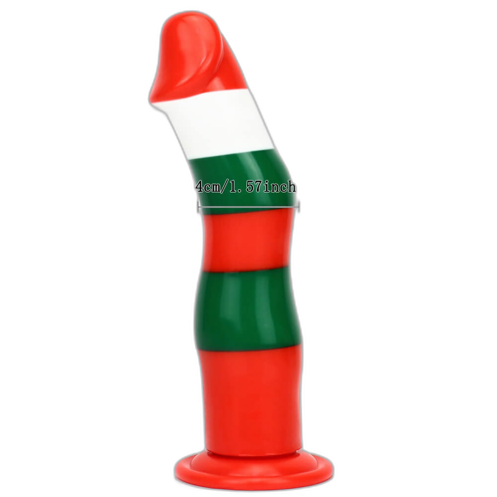 Lian - 8.26 Inch Christmas Silicone Dildo with Suction Cup