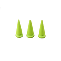 Metal Pup Hood Spikes 10 Pack Lime Green 10x24mm
