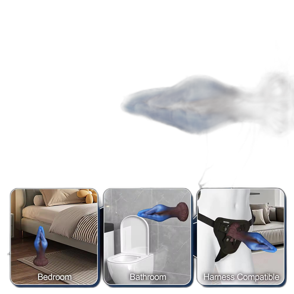 Mystique - 8.2 Inch Blue Fist Dildo - Silicone Anal Toy