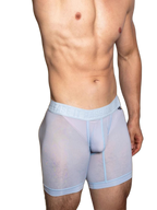 2 Pack Men's Trendy Breathable Ice Silk Boxer Briefs