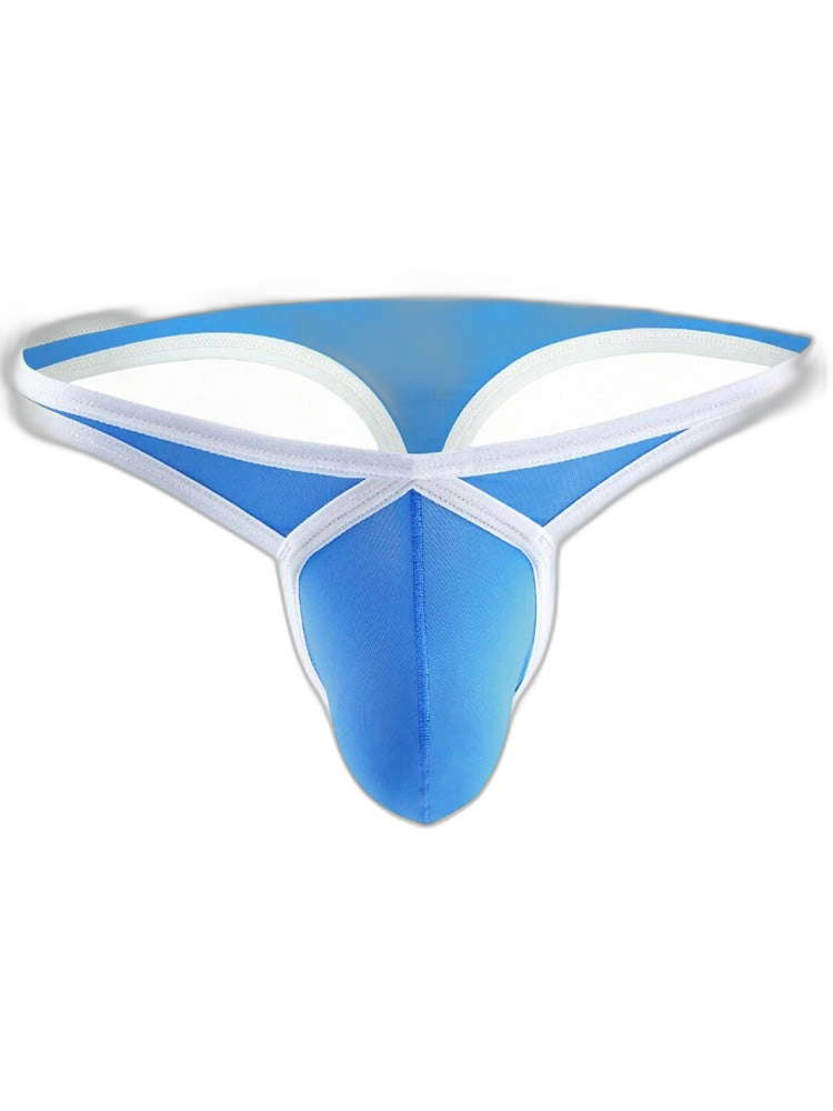 4 Pack Men's Low-Rise Sexy Narrow-Band Cooling U-Convex Breathable Comfortable Thong