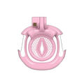 Fortis - Inverted Chastity Cage With Belt And Four Rings