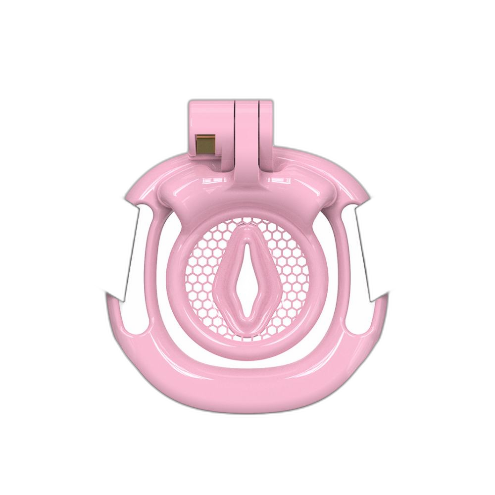Fortis - Inverted Chastity Cage With Belt And Four Rings