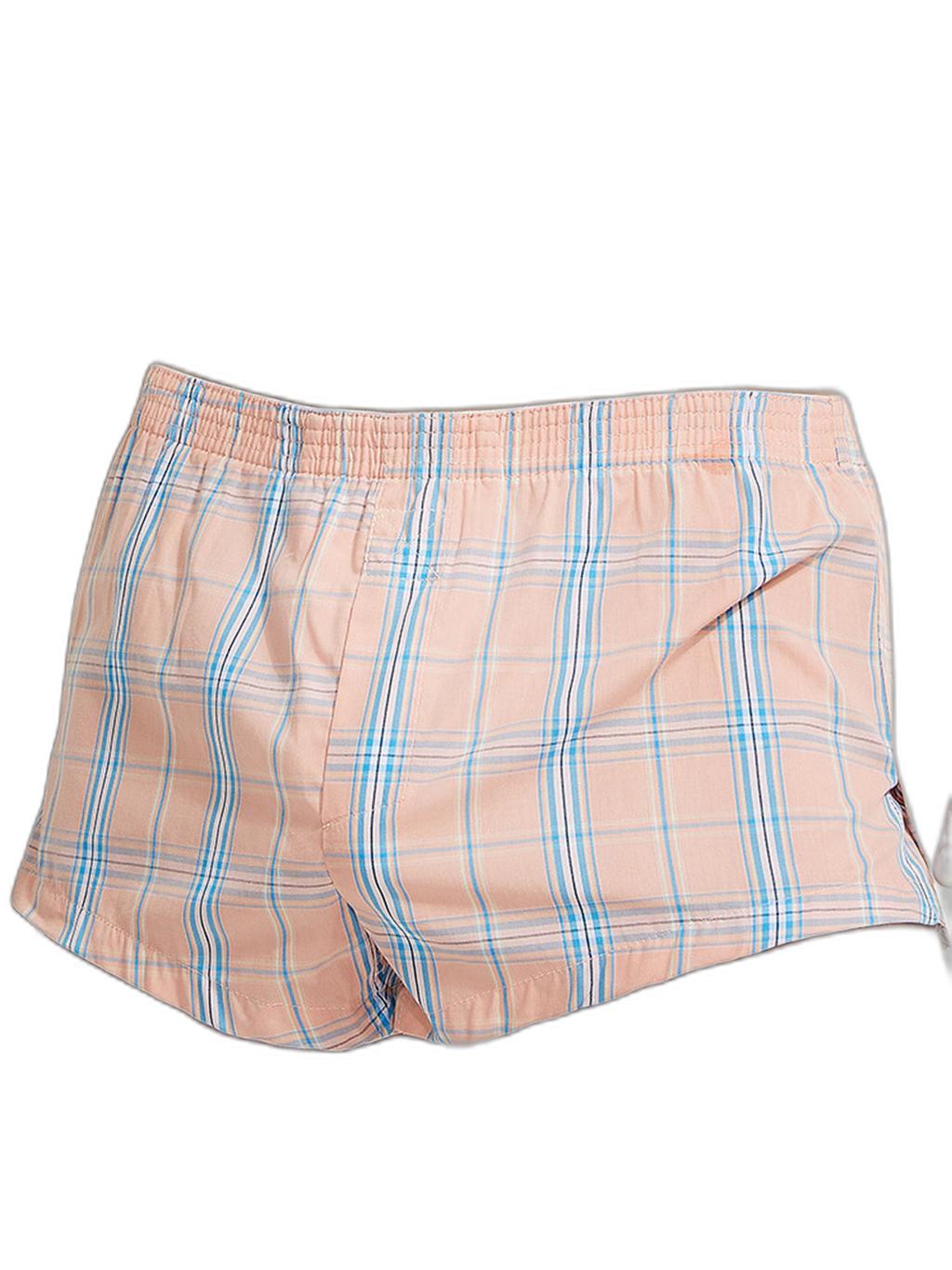 Men’s Vent Classic Plaid Cotton Boxers With Fly