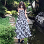 Laid-back Ink-wash Slip Dress