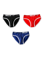 3 Pack Men's Low-Rise Cotton Briefs