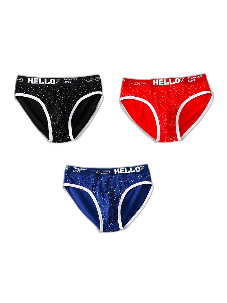 3 Pack Men's Low-Rise Cotton Briefs