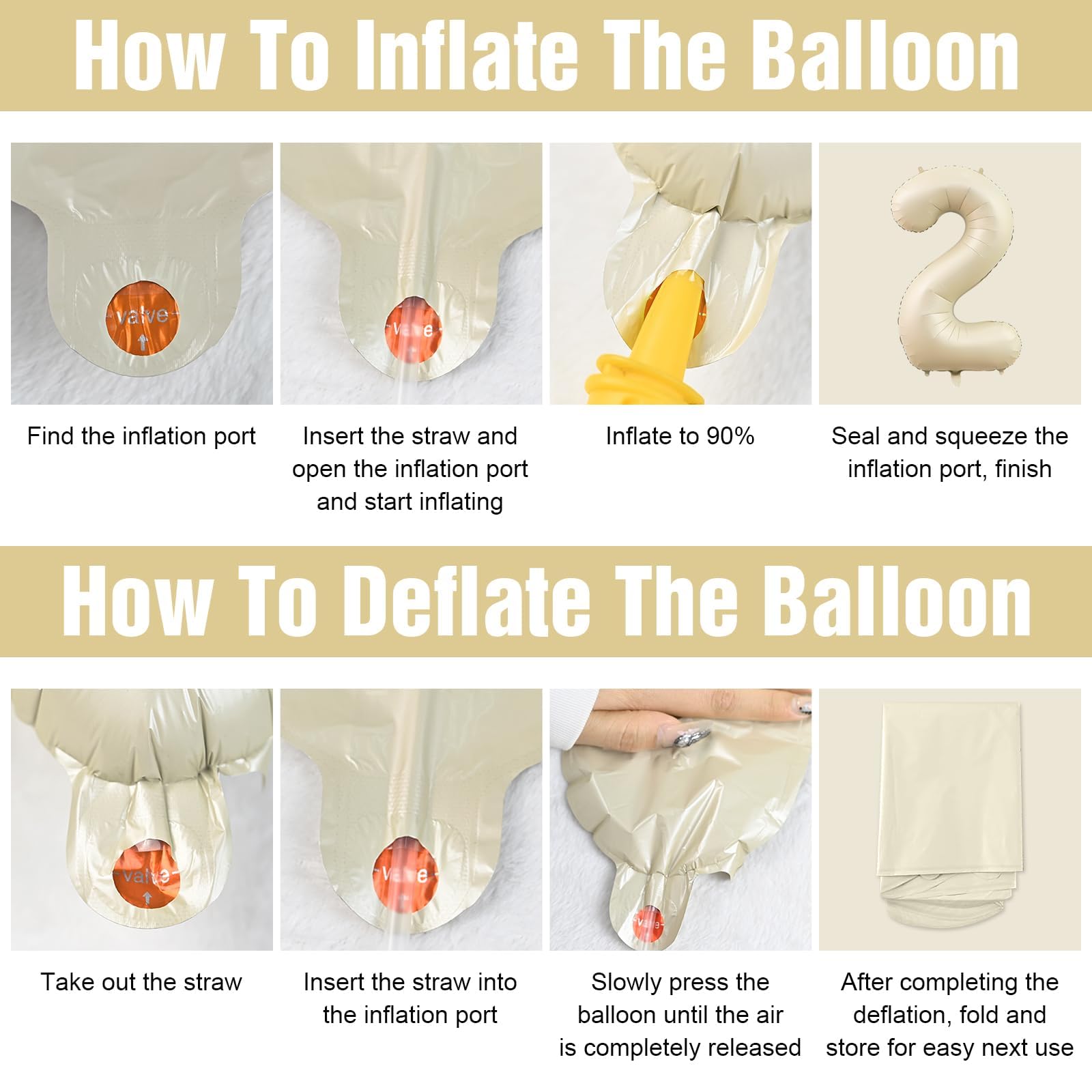Dagelar 2026 Beige Cream Foil Balloons – 40-Inch 2026 Number Balloon for New Year & Graduation
