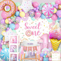 Daidle 1st Birthday Decorations for Girl – 128pc Party Kit