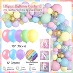 Daidle 1st Birthday Decorations for Girl – 128pc Party Kit