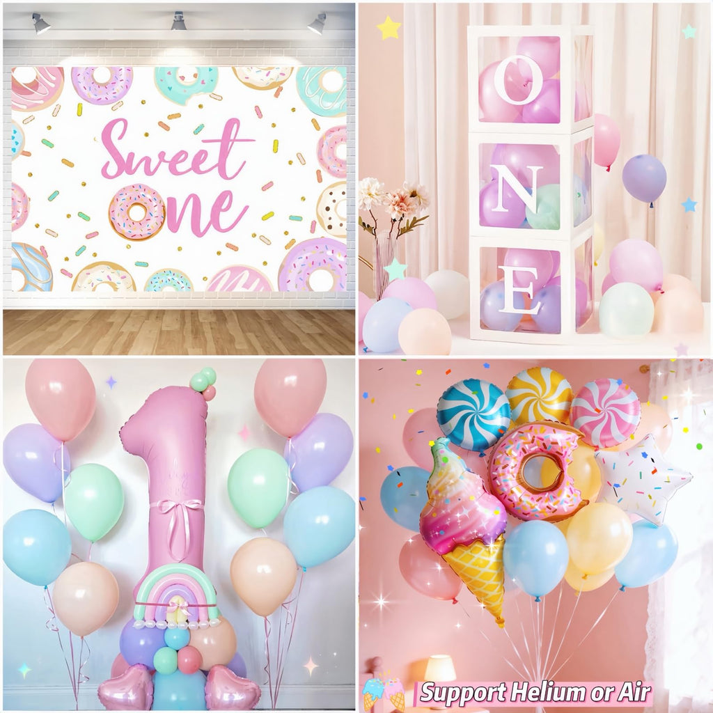 Daidle 1st Birthday Decorations for Girl – 128pc Party Kit