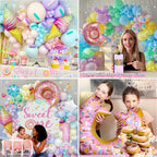 Daidle 1st Birthday Decorations for Girl – 128pc Party Kit