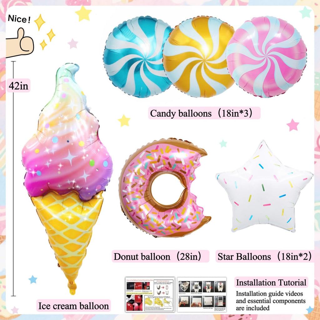 Daidle 1st Birthday Decorations for Girl – 128pc Party Kit
