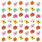 Daifunli 8 Pcs Hawaiian Luau Party Decorations – Hibiscus Garland Banners