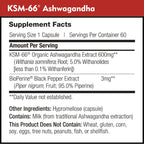 DailyNutra KSM-66 Ashwagandha 600mg Organic Root Extract – High Potency 5% Withanolides (60 Capsules)