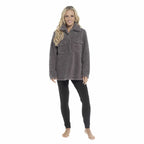 OLIVIA ROCCO Womens Sherpa Top And Leggings Lounge Set With Double Pockets Long Sleeve