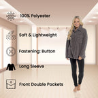 OLIVIA ROCCO Womens Sherpa Top And Leggings Lounge Set With Double Pockets Long Sleeve