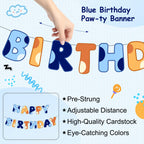 Danadia Pre-Strung Happy Birthday Banner – Blue Dog Party Decorations