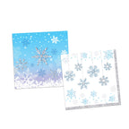 Darneidra Display Winter Wonderland Napkins (40 pcs) – Snowflake Party Decor