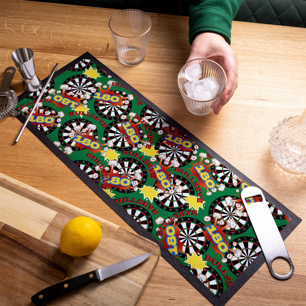Bullseye Pattern - Darts Bar Runner