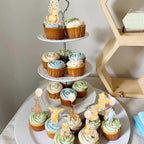 DAYIMG Winnie Cupcake Toppers – 48 Pcs for Classic Pooh Baby Shower & Birthday Party Decor