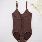 Body Shaping Butt Lifting Abdomen Tightening Snap Button Jumpsuit