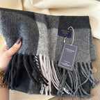 Unisex Cashmere-like Plaid Light Luxury Scarf